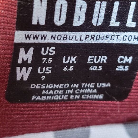 🔥 NoBull Low Superfabric Trainer Cabernet Red Mens Size 7.5 / Womens Size 9 - Picture 11 of 11
